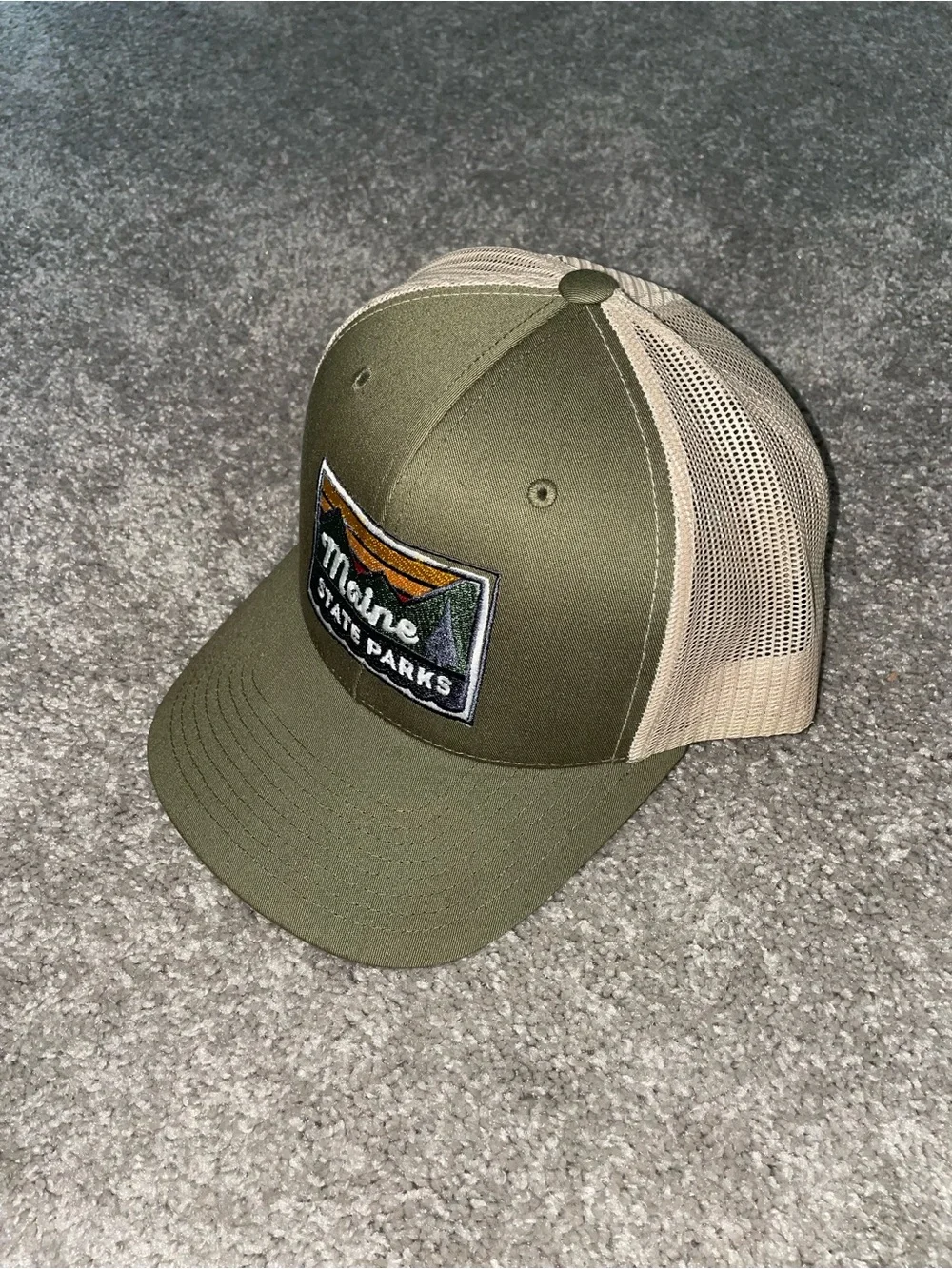 Maine State Parks Six-Panel Cap Vented Back Snapback